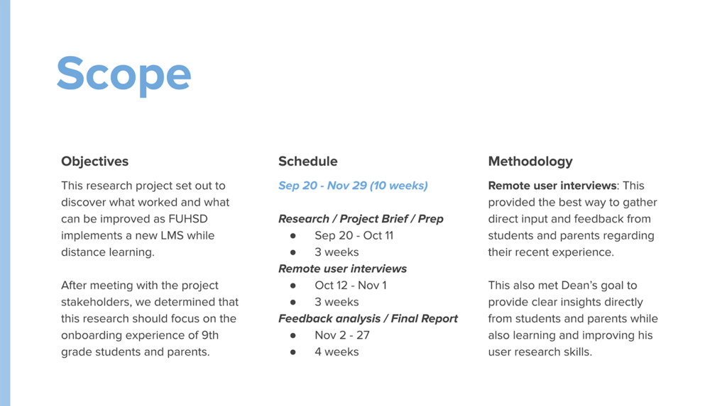 Image describing the scope of the project